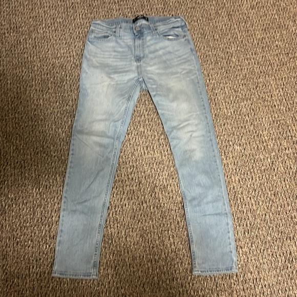 Hollister 32x34 Light Wash Taper Epic Flex Blue Jeans - Picture 2 of 5